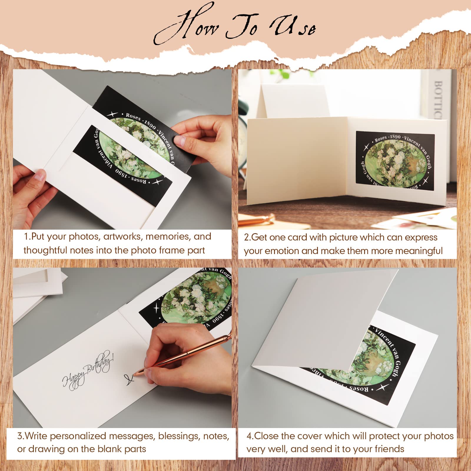 Amazon.co.jp: Fainne 150枚パック 写真フォルダー 厚紙 写真フレーム